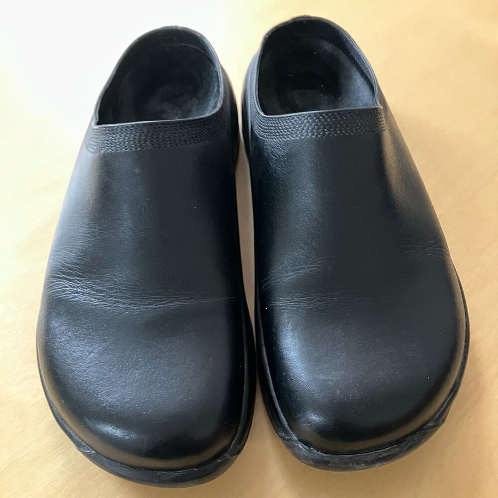 Birkenstock Tatami Black Leather Clog Mule VTG - Picture 3 of 3